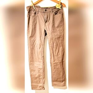 Dressman Cotton Travel Pants | Tan/Khaki 32W x 32L Regular Fit